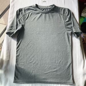 Champion Men’s Short Sleeve PowerTrain Workout T-shirt size S, Solid Gray